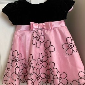 Pink and black toddler/infant dress